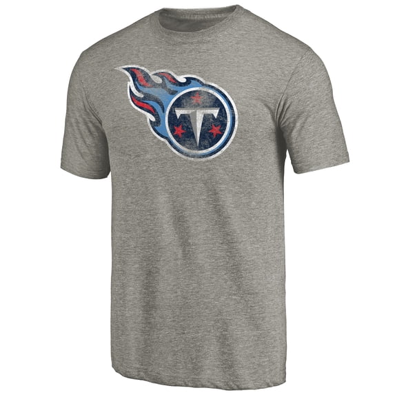 Men's Ash Tennessee Titans Distressed Team T-Shirt