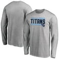 thumbnail image 1 of Men's Ash Tennessee Titans Iconic Collection On Side Stripe Long Sleeve T-Shirt, 1 of 3