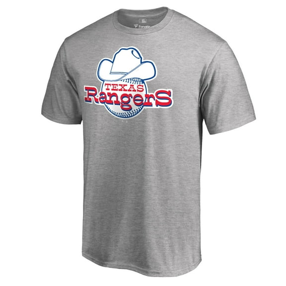 Men's Ash Texas Rangers Cooperstown Collection Forbes T-Shirt