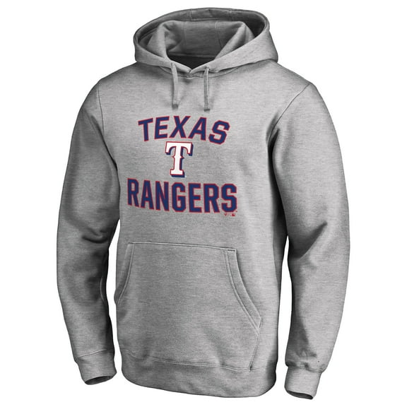 Men's Ash Texas Rangers Victory Arch Pullover Hoodie