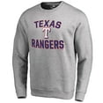thumbnail image 1 of Men's Ash Texas Rangers Victory Arch Pullover Sweatshirt, 1 of 1