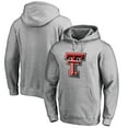 thumbnail image 1 of Men's Ash Texas Tech Red Raiders Primary Team Logo Pullover Hoodie, 1 of 3