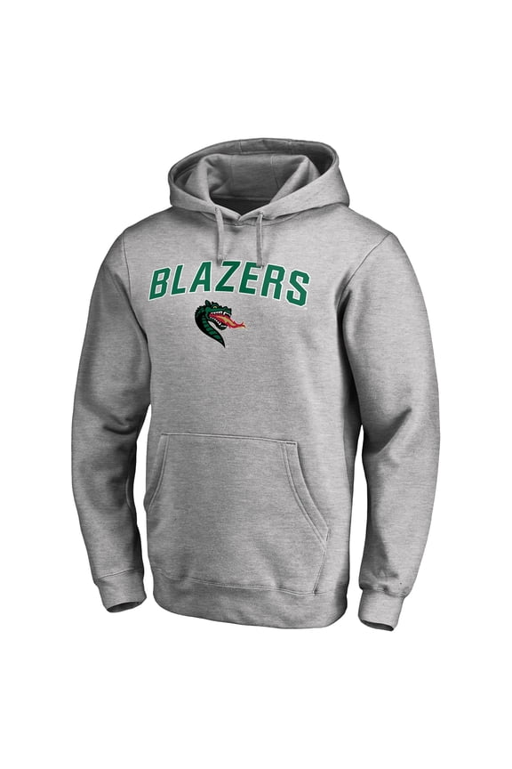 Men's Ash UAB Blazers Proud Mascot Pullover Hoodie