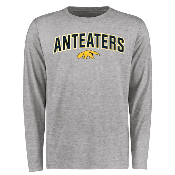 Men's Ash UC Irvine Anteaters Proud Mascot Long Sleeve T-Shirt