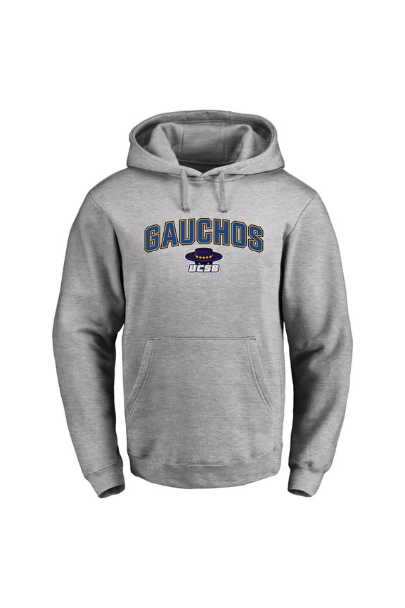 Men's Ash UC Santa Barbara Gauchos Proud Mascot Pullover Hoodie