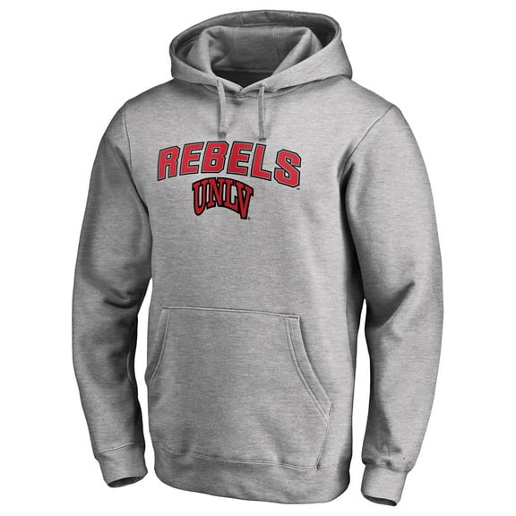 Men's Ash UNLV Rebels Proud Mascot Pullover Hoodie