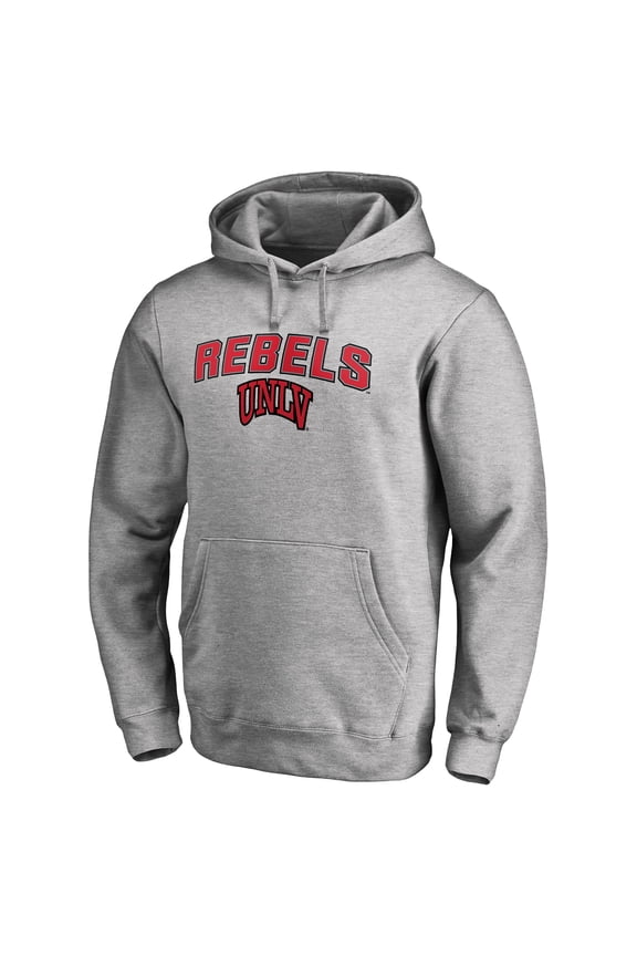 Men's Ash UNLV Rebels Proud Mascot Pullover Hoodie