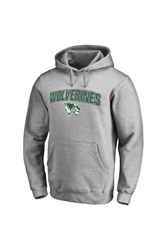 Men's Ash Utah Valley Wolverines Proud Mascot Pullover Hoodie