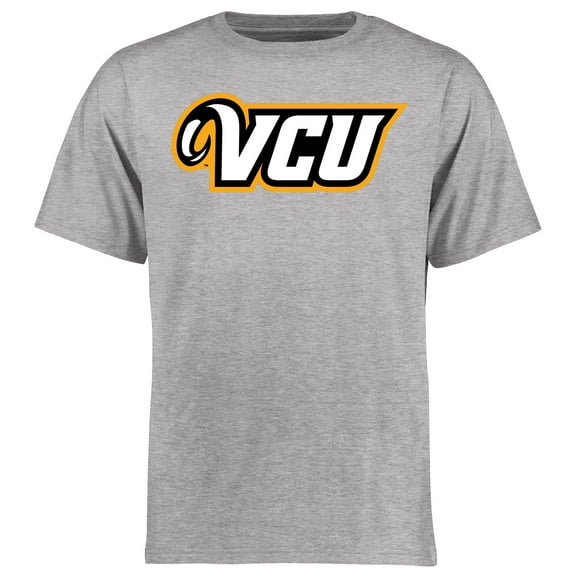 Men's Ash VCU Rams Primary Logo T-Shirt