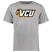 Mens Ash VCU Rams Primary Logo T-Shirt