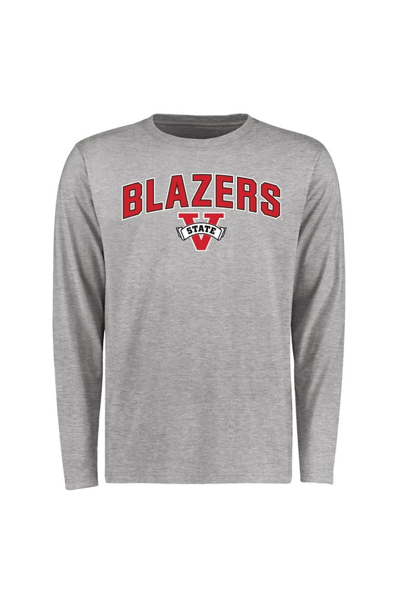 Men's Ash Valdosta State Blazers Proud Mascot Long Sleeve T-Shirt