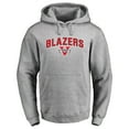 thumbnail image 1 of Men's Ash Valdosta State Blazers Proud Mascot Pullover Hoodie, 1 of 2