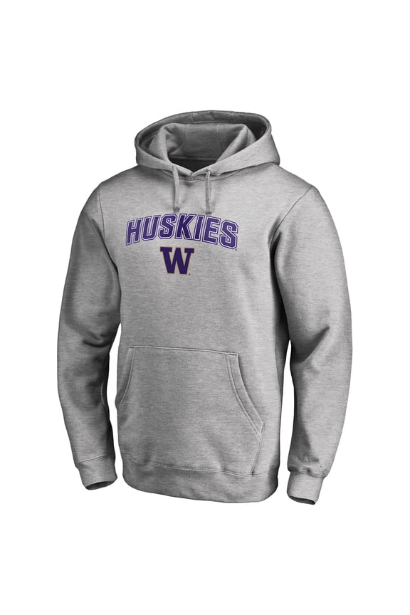 Men's Ash Washington Huskies Proud Mascot Pullover Hoodie