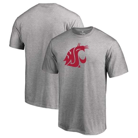 Men's Ash Washington State Cougars Primary Team Logo T-Shirt