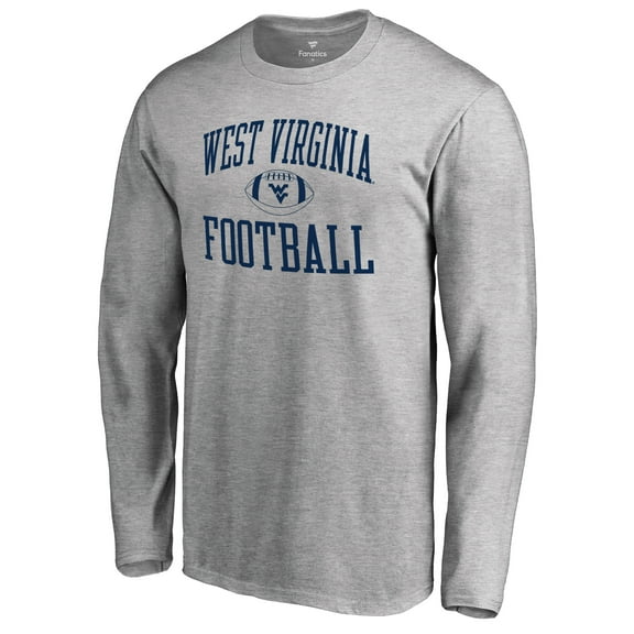 Men's Ash West Virginia Mountaineers First Sprint Long Sleeve T-Shirt