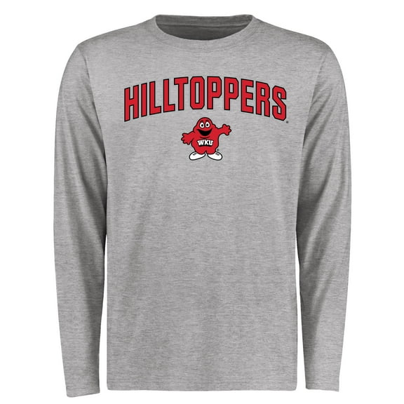 Men's Ash Western Kentucky Hilltoppers Proud Mascot Long Sleeve T-Shirt