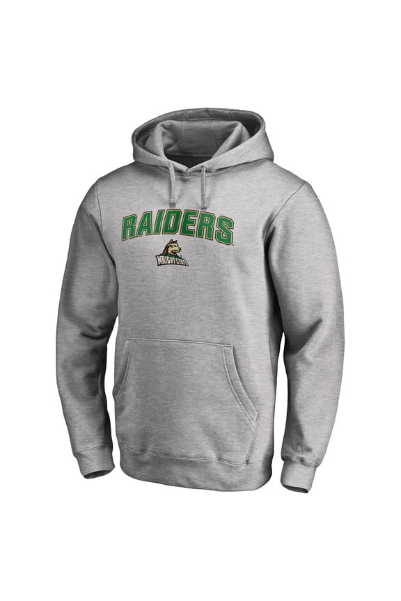 Men's Ash Wright State Raiders Proud Mascot Pullover Hoodie