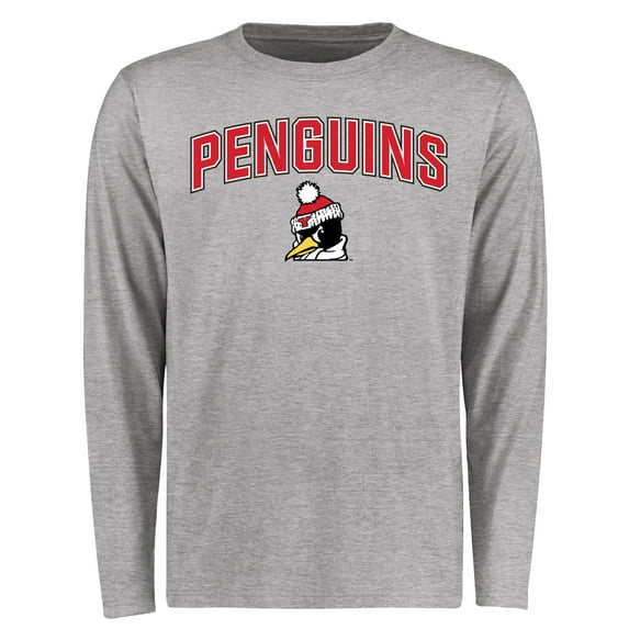 Men's Ash Youngstown State Penguins Proud Mascot Long Sleeve T-Shirt
