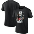 thumbnail image 1 of Men's Ashton Jeanty Black Las Vegas Raiders Graphic Player T-Shirt, 1 of 4