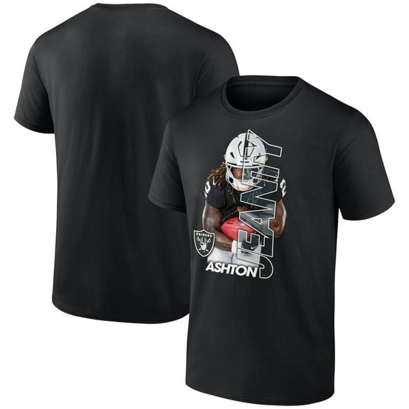 Men's Ashton Jeanty Black Las Vegas Raiders Graphic Player T-Shirt