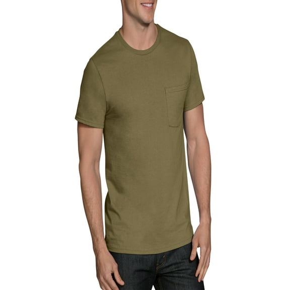 Men's Assorted Color Pocket T-Shirts, 4 Pack