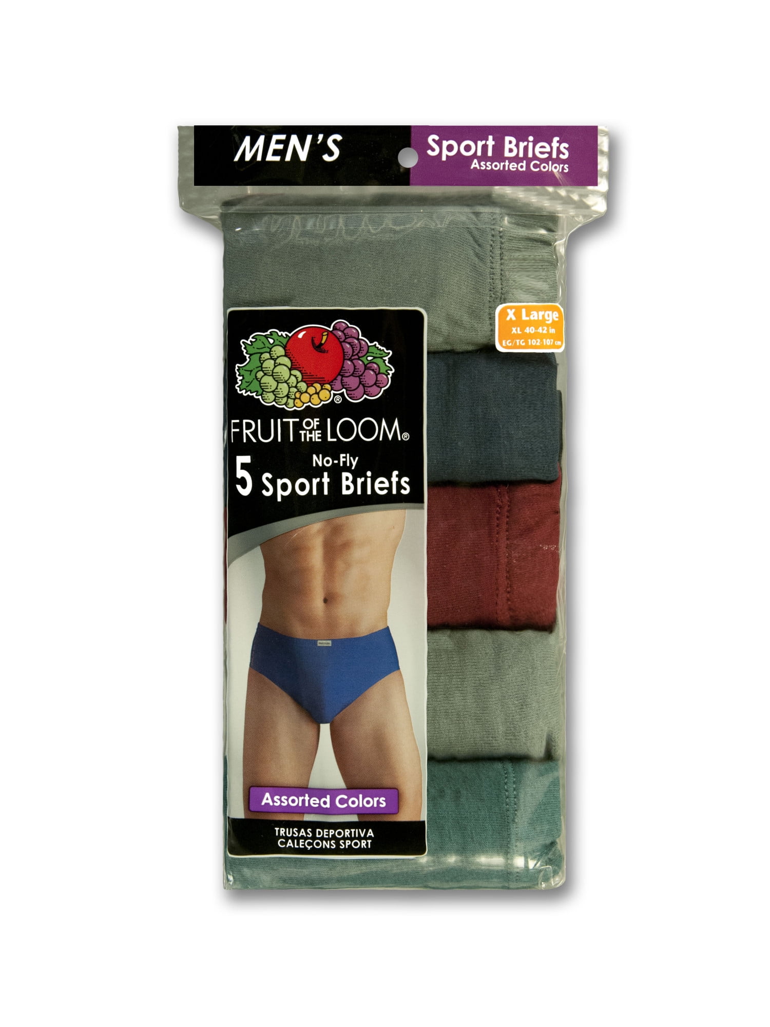 72 Wholesale Men's Fruit Of The Loom Briefs, Size xl - at 