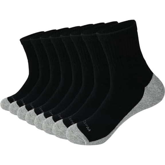 Men's Athletic Ankle Socks 3/8 Pairs Thick Cushion Running Socks for Men&Women Cotton Socks 6-9/9-12/12-15
