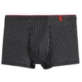 thumbnail image 1 of Men's Athletic Boxers Briefs Underwear Classical Striped Print Breathable Elastic Waistband Underpants Shorts for Sports, 1 of 8