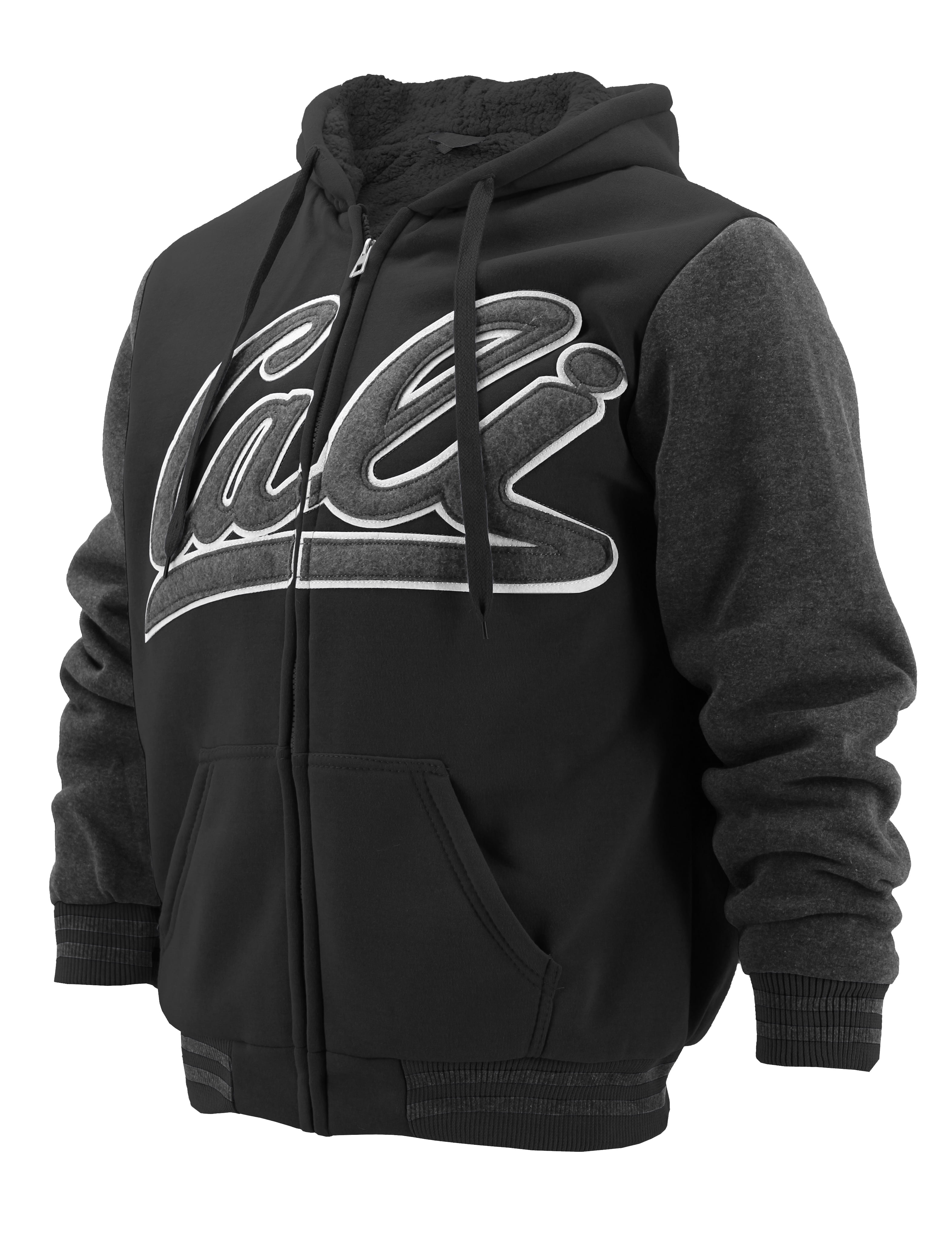 Men's Athletic California Sherpa Fleece Lined Cali Zip Up