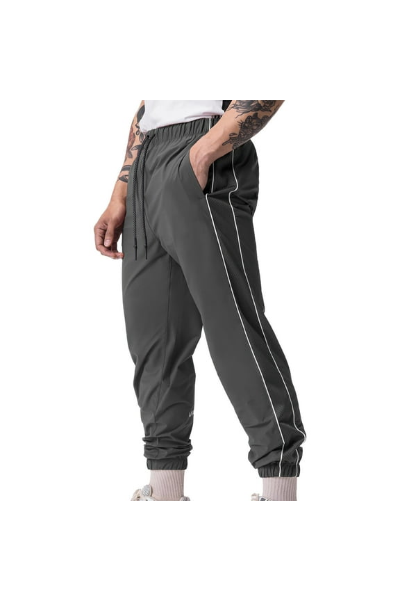 Men's Athletic Casual Trousers For Fitness Training And Everyday Wear Comfortable Loose Fit Running Jogging Pants Ideal For Autumn Winter Seasons Workout Pant Athletic Hiking Long Pant With Pocket