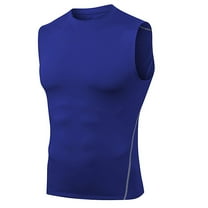 Men's Athletic Compression Shirts Sleeveless Tank Top Slim Running Sports Workout Base Layer Undershirt