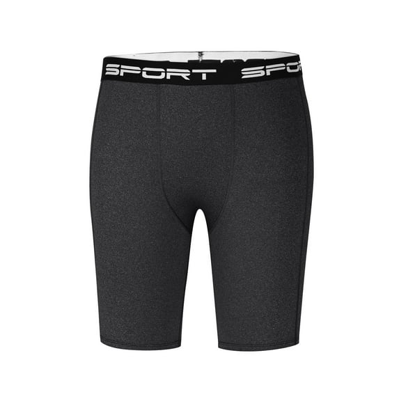 Men's Athletic Compression Shorts Tight Solid Color Five Point Sport Under Shorts Tight Sports Shorts
