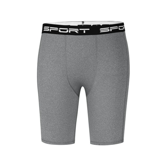 Men's Athletic Compression Shorts Tight Solid Color Five Point Sport Under Shorts Tight Sports Shorts