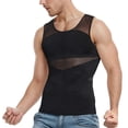 thumbnail image 1 of Men's Athletic Compression Tank Top Mesh Breathable Workout Shirt for Fitness Training and Body Shaping Performance Mens Muscle Gym Tank Top Breathable Sleeveless Shirts for Active Men, 1 of 7