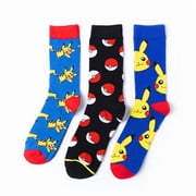 Mens Athletic Crew Socks Pikachu Boys Socks with Amazing Legends Design