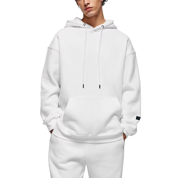 Men's Athletic Fleece Hoodie Long Sleeve Warm Pullover with Kangaroo Pocket