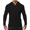 thumbnail image 1 of Men's Athletic Hoodie Workout Pullover Sport Sweatshirt Comfortable Breathable Gym Running Casual Fitness Apparel Men's Oversized Tee Summer Tops Streetwear, 1 of 6