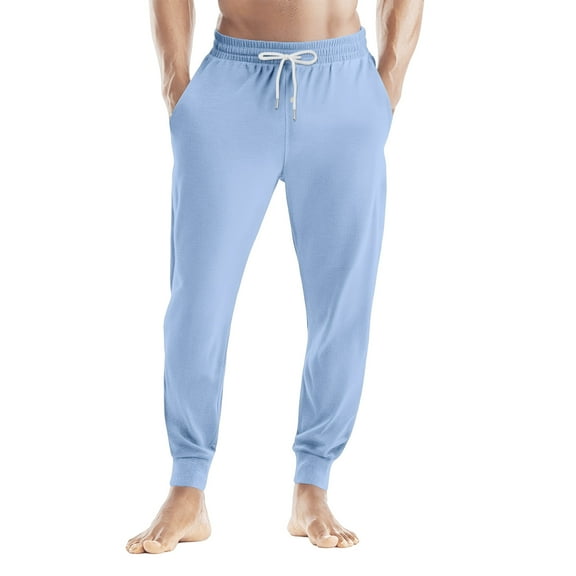 Men’s Athletic Jogger Sweatpants with Pockets, Adjustable Drawstring, Lightweight Breathable Workout Lounge Pants for Gym, Running, Casual Wear