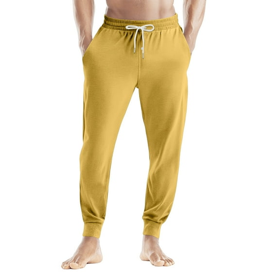 Men’s Athletic Jogger Sweatpants with Pockets, Adjustable Drawstring, Lightweight Breathable Workout Lounge Pants for Gym, Running, Casual Wear