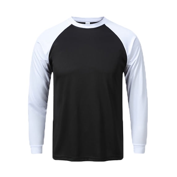 Men's Athletic Long Sleeve Color Block T-Shirt Breathable Workout Top for Running Gym Training Mens Basic Tee Shirts Summer Vintage T Shirts