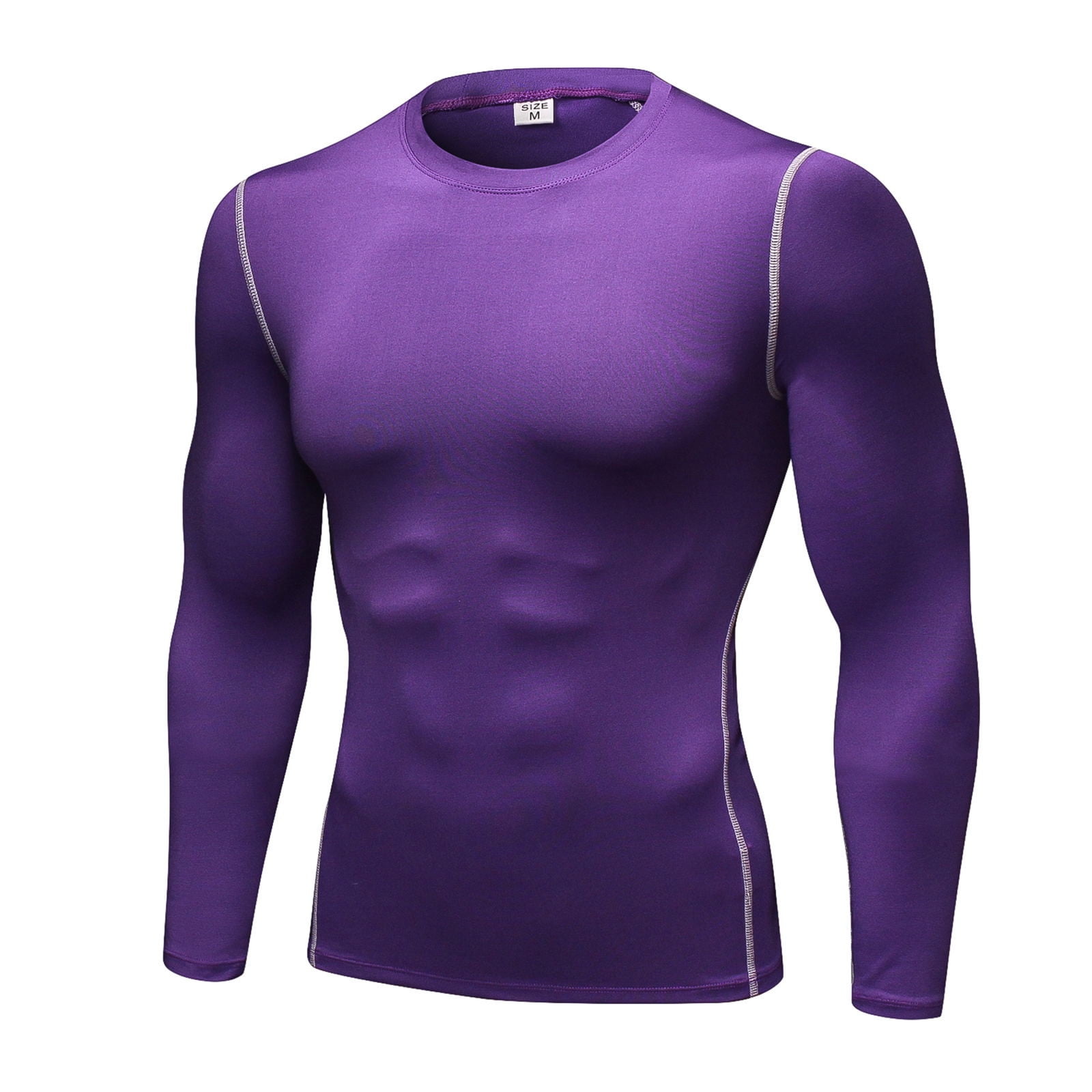 Men's Athletic Long Sleeve Compression Shirts Active Sports