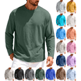 thumbnail image 1 of Men's Athletic Long Sleeve Tops Moisture Wicking Quick Dry Workout Tops Breathable Mesh Gym Running Tee, 1 of 6
