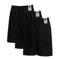 thumbnail image 1 of Men's Athletic Mesh Shorts with Drawstring 2 Pockets Lightweight Gym Workout Wear Basketball Shorts 8" Inseam, Pack of 3, 1 of 6