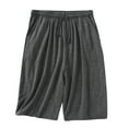 thumbnail image 1 of Men's Athletic Pajama Shorts Soft Comfy Breathable Elastic Waist Sleep Shorts Lightweight Loose Drawstring Lounge Shorts with Pockets, 1 of 5