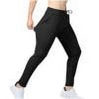 Men's Athletic Pants Breathable Solid Color Casual Sports Pants Black