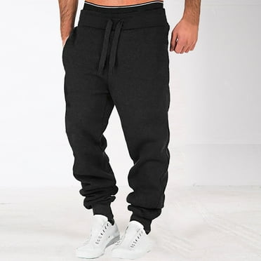 Men's Athletic Pants Clearance 1 Elastic Waist Workout Sweatpants Casual Lightweight Big and Tall Sweat Pants Gym Long Training Lounge Pants Track Pants