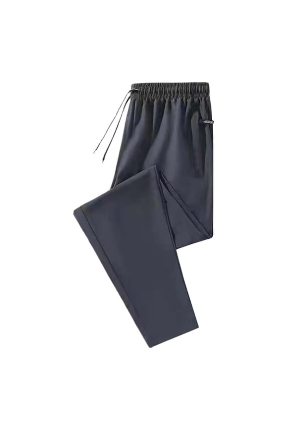 Men's Athletic Pants Quick Drying Ultra Stretch Pants Elastic Waist Breathable with Pockets for Running
