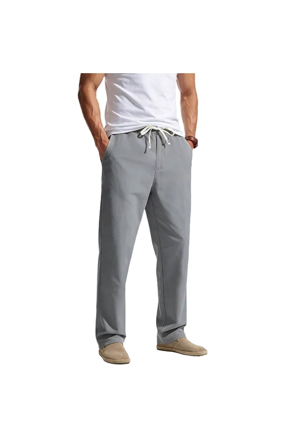 Men's Athletic Pants Stretch Performance Open Bottom Track Pants Lightweight Breathable Running Trousers for Workout Training Active Fall