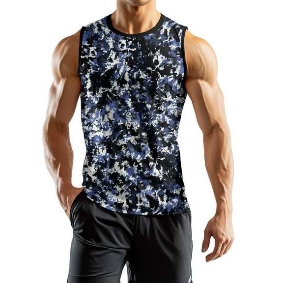 Men's Athletic PerFormance Sleeveless Tank Top Quick-Dry Breathable And Lightweight For Gym