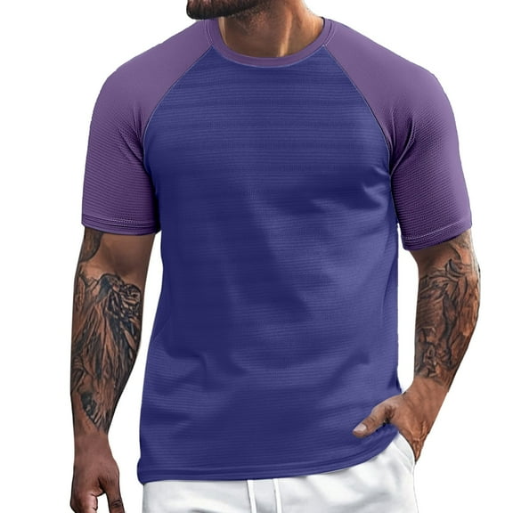 Men's Athletic Performance Short Sleeve T-Shirt Breathable Comfort Fit for Outdoor Sports and Casual Wear Men's Oversized Tshirts Workout T-Shirt